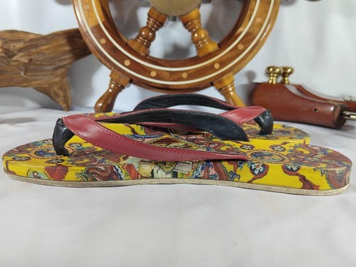 Dolce and Gabbana Thong Sandals Multicolor Sicilian China Size EU 41 US 11 - Picture 11 of 20