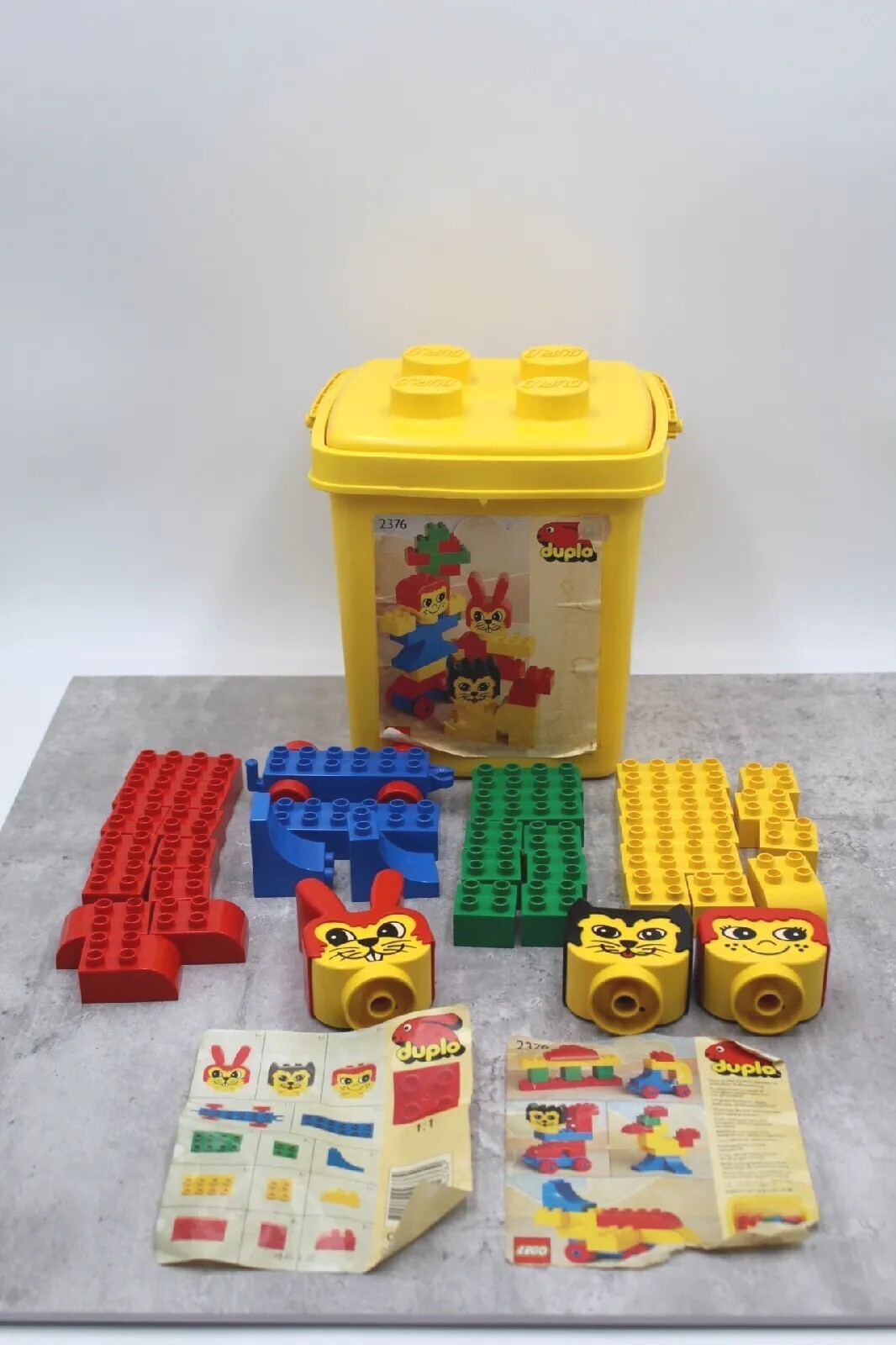 Vintage Lego Duplo 2376 Animal Heads 1990s In Original Box Used