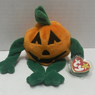 Ty Beanie Babies Pumpkin 1998 Retired Halloween Beanie