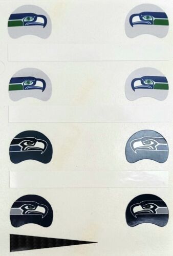 Seattle Seahawks Helmet Logo Timeline Custom Gumball Decal - Afbeelding 1 van 1