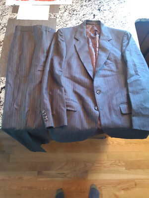 Men's Grey Pinstripe Suit
