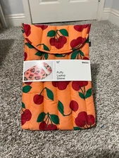 BAGGU Sherbert Cherry Puffy Laptop Sleeve 16 inches HTF New with Tags