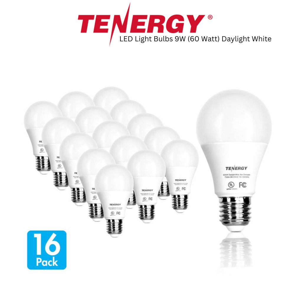 9w (60 Watt) Daylight White 5000k - 16pack