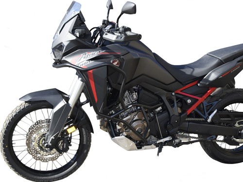 Paramotore Crash Bars HEED Honda CRF 1100 Africa Twin (2020-2023) - Bunker, nero - Foto 2 di 4
