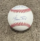Hank Aaron Willie Mays Dual Signed/Auto ONL Baseball JSA LOA Braves Giants