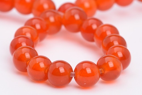 Cuentas sueltas redondas de cornalina roja natural grado AAA 4/6/8/9-10/11-12/15-16 MM - Imagen 5 de 14
