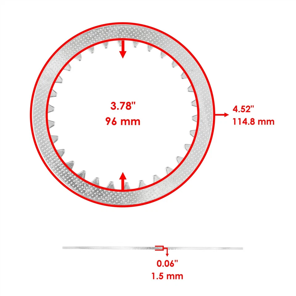 Clutch Friction And Steel Plates for Suzuki GN125E 1991-1997 Foto 3 de 4