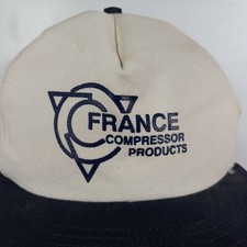 France Compressor Products Hat Cap Oil Gas Croydon PA Snapback Vtg Made in USA