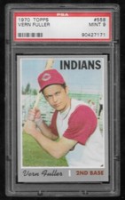 1970 Topps Vern Fuller #558 Cleveland Indians PSA 9 Mint