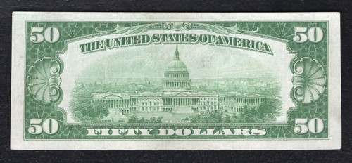FR. 2101-G 1928-A $50 FRN FEDERAL RESERVE NOTE CHICAGO, IL GEM UNCIRCULATED - Picture 2 of 2