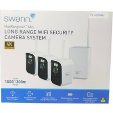 Swann MaxRanger4K Mini Wireless NVR Security System   3-Pack NEW