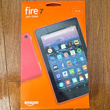 Amazon Fire 7 with Alexa 7in 8GB 1GB RAM Pink Tablet Cameras Fire OS