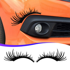 Car Eyelashes Stripe Decal Headlight Fog Eyebrow Stickers For Mini Cooper Beetle