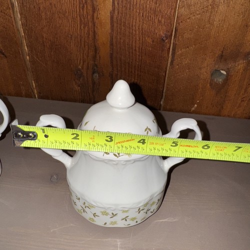 Sterling Colonial English Ironstone Creamer & Sugar Bowl & Lid~J & G Meakin - Picture 11 of 17