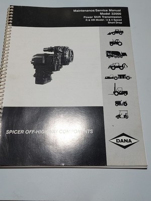 Reparaturanleitung Clark Dana Hurth Serie 32000 Lastschaltgetriebe Powershift