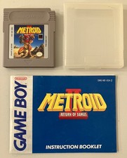 Metroid II: Return of Samus (dead battery) with Manual 1991 Nintendo Game Boy