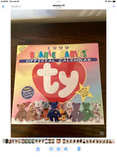 1999 Beanie Babies Official Calendar Sealed with Stickers Inside
