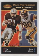 2000 Bowman's Best Best Performers Tim Brown Isaac Bruce #98 HOF 0j96