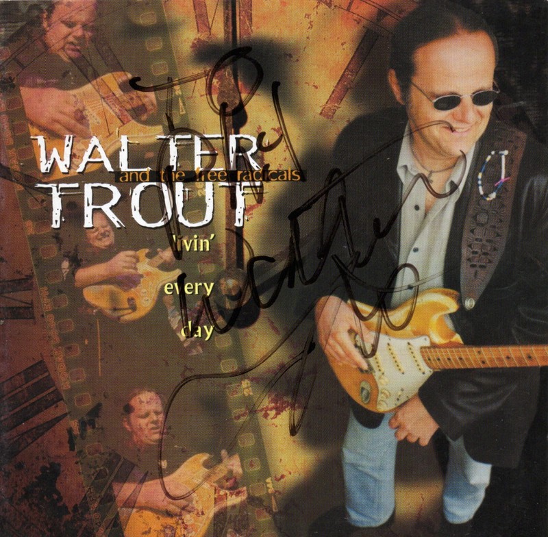 WALTER TROUT Win Every Day Autographed CD Cover/Booklet CD NOT INCLUDED
