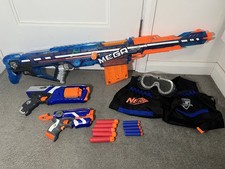 Nerf Gun Bundle – Centurion, Strongarm & Firestrike w/ 10 Darts, Vest & Goggles