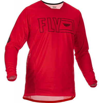 Fly Racing Kinetic Fuel MX Trikot Offroad Top rot schwarz