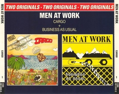MEN AT WORK - CARGO & BUSINESS AS USUAL - TWO ORIGINALS - CBS - 1992