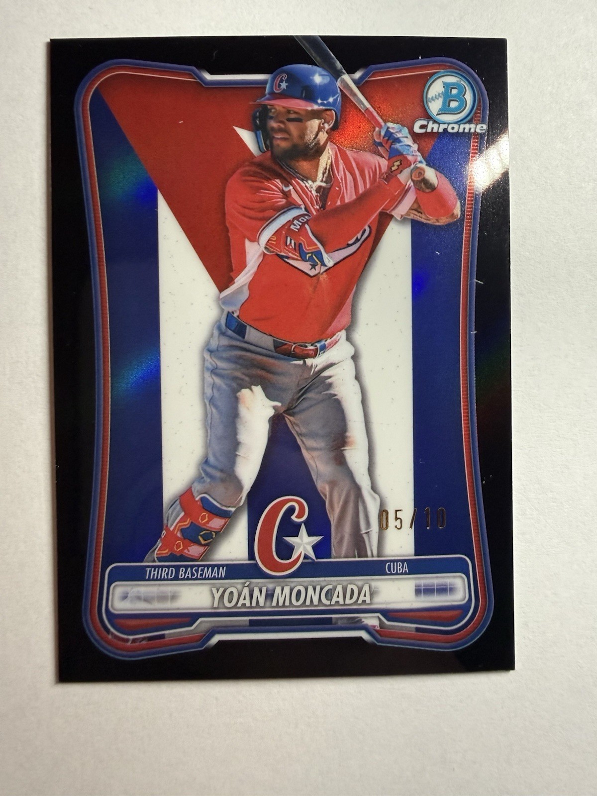 YOÁN MONCADA 2026 BOWMAN CHROME WORLD BASEBALL CLASSIC BLACK /10 #WBC-66 Q4710