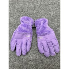 Head Kids Purple Fleece Faux Fur Winter Gloves SensaTec Touchscreen Youth Large