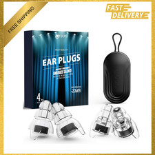 Concert Ear Plugs Silicone Noise Cancelling 23dB Hearing Protection 2 Pairs for