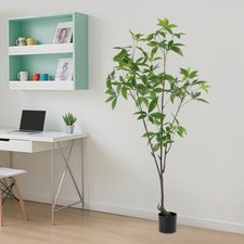 Künstlicher Baum künstliche Pflanze im Topf Zuhause Büro künstlicher Geldbaum