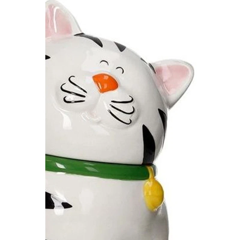 Barattolo Gatto BRANDANI Micio Biscottiera con Suono Miagola Dolomite 28 cm, fotografia 3 di 9