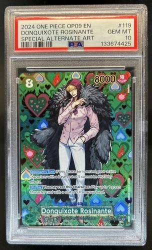 2024 One Piece Donquixote Rosinante Special Alt Art #OP04-119 PSA 10
