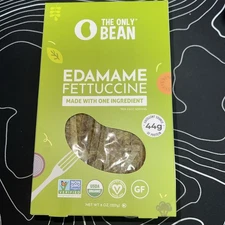 Organic Edamame Fettuccine Pasta High Protein, the Only Bean 6 packs in box 