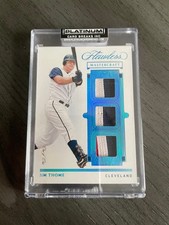 Jim Thome 2021 Panini Master Craft Flawless TRUE 1/1 Game-Worn Material MC-JT