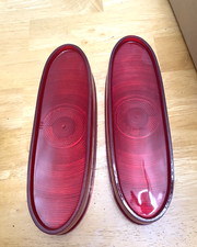 1959 Pontiac Except Bonneville Stop And Tail Lamp Lens Set Glo-brite 5949891 Nos