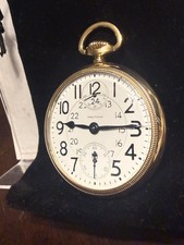 1924 Waltham Vanguard Railroad Pocket Watch Up & Down 16s 23 Jewels 6 position