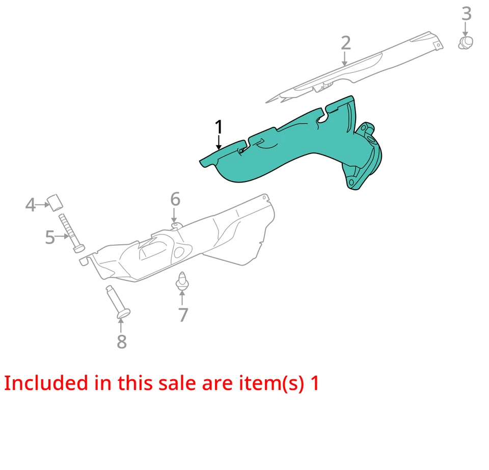 2010-2015 捷豹 Xf 涡轮增压器排气歧管带涡轮充电器 WQNPO — 第 3/4 张图片