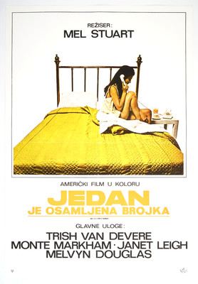 ONE IS A LONELY NUMBER Orig xYU movie poster 1972 TRISH VAN DEVERE MONTE MARKHAM