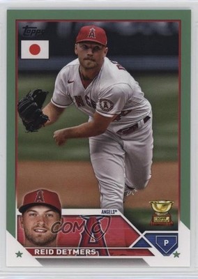 2023 Topps Japan Edition Jade Green 50/75 Reid Detmers #104 10pz