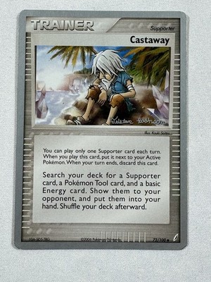 EX Crystal Guardians Castaway 72/100 Pokémon Card 2008 World