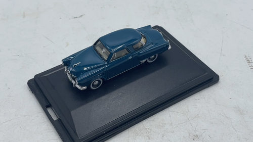 1950 Studebaker Champion Starlight Coupe Diecast car 1:87 Scale Oxford Aqua - Video 1 of 1