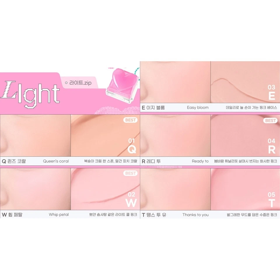 PERIPERA Tok Blush Keycap 2.9g 26colors K-Beauty - Image 3 of 4