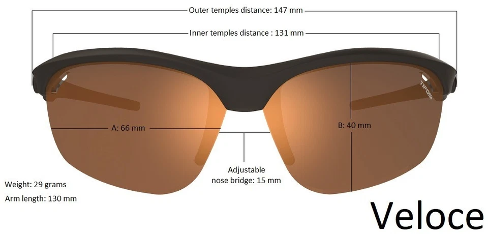 Tifosi Veloce, White/Black with Clarion Red/AC Red/Clear Lenses #1040104821 - Image 4 of 4