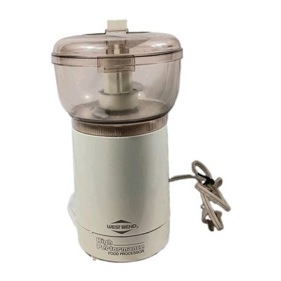 West Bend High Performance Food Processor Model 6500 Vintage Chopper Blade Works