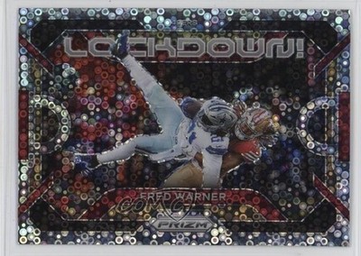 2023 Panini Prizm Lockdown No Huddle Prizm Fred Warner #LD-18 12v1