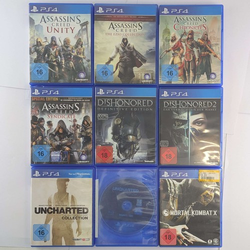 PlayStation 4 Spiele Sammlung 9 Stück Konvolut PS4 Gaming Games Konsolenspiele
