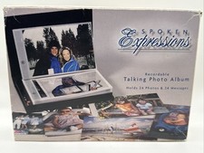Spoken Expressions Recordable Talking Photo Album 24 4x6 Photos Vintage