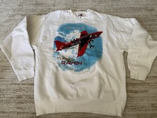 Rare vintage 1999 Sophos Oracle Turbo Raven Airplane Sweater Sz Large Adult