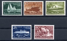 Danzig MiNr 284 - 288 postfrisch