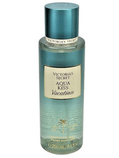 VICTORIA  S SECRET AQUA KISS VACATION FRAGRANCE BODY MIST SPRAY SPLASH 8.4 oz NEW